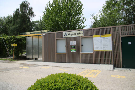 Zebra Entrance to Herberstein Wildlife Park