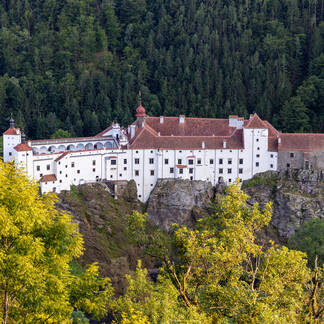 Herberstein Garden Palace in the evening sun.