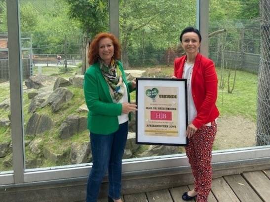 Sponsorship Ceremony with Mag. Dr. Heike Berger and Managing Director Doris Wolkner-Steinberger