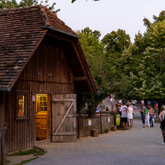 Petting zoo at Tierwelt Herberstein.