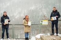 Doris Wolkner-Steinberger, Christoph Peschek, and Zoran Barisic at Tierwelt Herberstein (c) Daniel Widner / Red Ring Shots